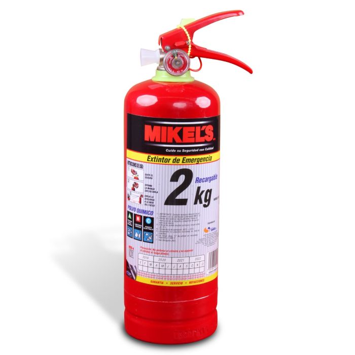 Compra Extintor de emergencia recargable 2 kg en Mikels