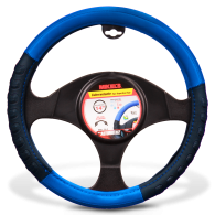Cubre volante tipo deportivo azul